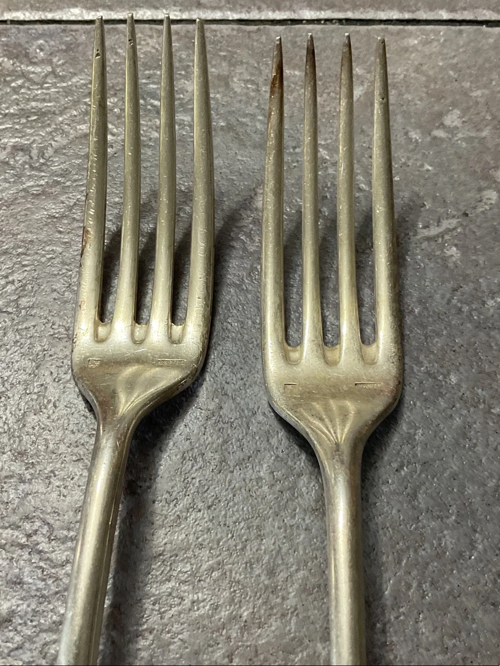 Vintage Silver Tone Dinner Forks - Set of 2